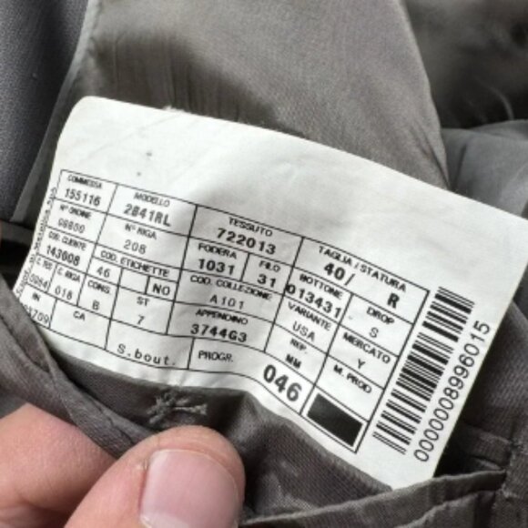 Armani Collezioni Blazer Mens 40R Gray Wool Made In Italy Neiman Marcus Designer - Picture 5 of 10